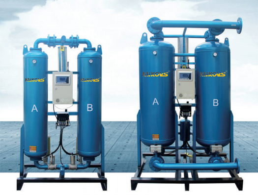 100NM3/Min Regenerative Air Dryer Micro Heat , 6 Bar Heatless Adsorption Dryer